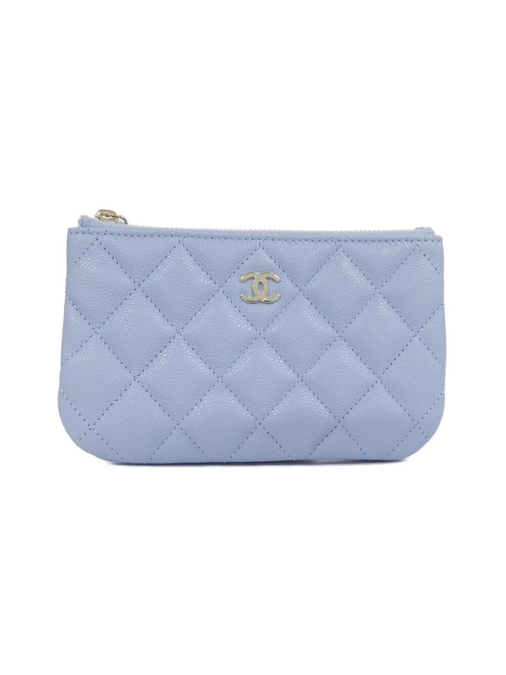 Chanel O Case Clutch Quilted Caviar #356182C96B